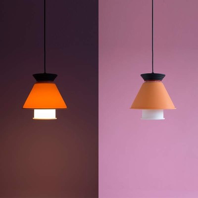 CL2 lámpara de suspensión SOWDEN con fondo iluminada apagada CL2 lámpara de suspensión SOWDEN con fondo iluminada apagada