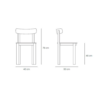 Medidas silla Nara de Teulat Medidas silla Nara de Teulat