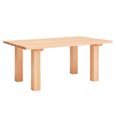 Vista mesa de comedor Banda color pino natural largo 180cm de Teulat Vista mesa de comedor Banda color pino natural largo 180cm de Teulat
