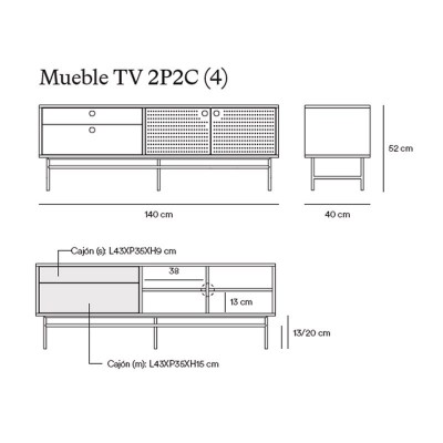 Teulat TV Stand Knit Teulat TV Stand Knit