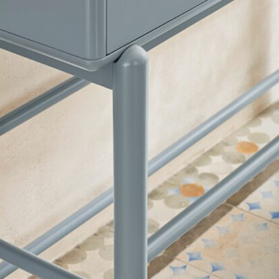 Detalle Consola Corvo gris perla de Teulat Detalle Consola Corvo gris perla de Teulat