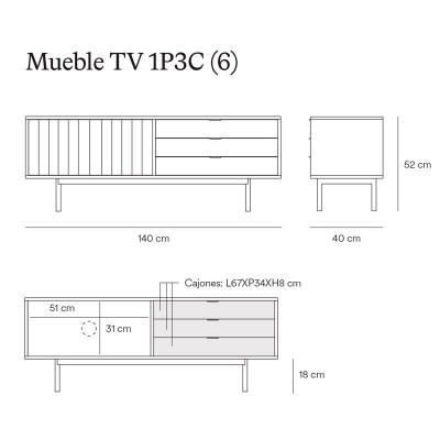 Meubles TV Sierra II de Teulat Meubles TV Sierra II de Teulat