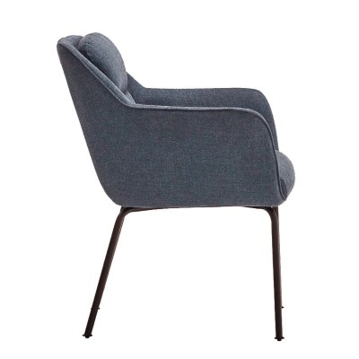 Perfil Silla Sadira azul petróleo de Teulat Perfil Silla Sadira azul petróleo de Teulat