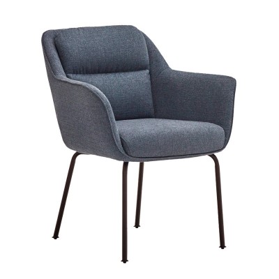 Silla Sadira azul petróleo de Teulat Silla Sadira azul petróleo de Teulat