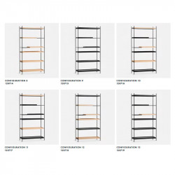 Woud sistema de estanterías Trays Woud sistema de estanterías Trays