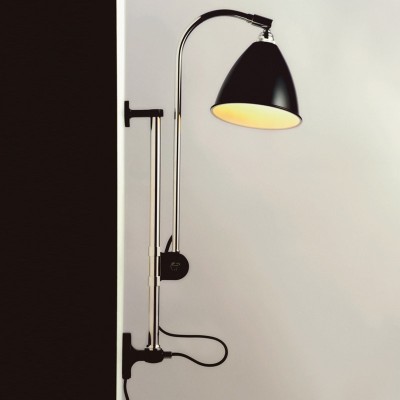 Imagen detalle aplique Bestlite BL5 cromo y pantalla negro semi mate suave de Gubi Imagen detalle aplique Bestlite BL5 cromo y pantalla negro semi mate suave de Gubi
