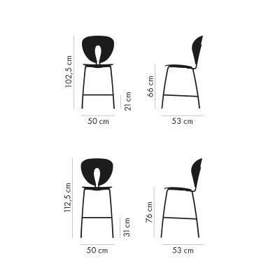 Taburetes Globus en madera - STUA