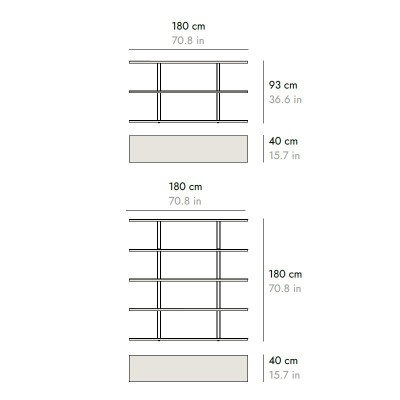 Stockholm Shelf by Punt, Ombra Collection Stockholm Shelf by Punt, Ombra Collection