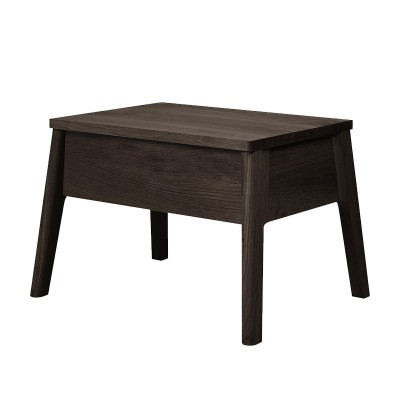Ethnicraft, Table de chevet en chêne Air verni brun Ethnicraft, Table de chevet en chêne Air verni brun