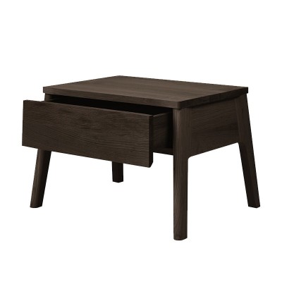 Ethnicraft, Table de chevet en chêne Air verni brun Ethnicraft, Table de chevet en chêne Air verni brun