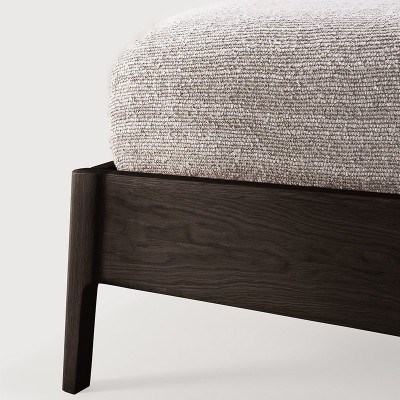 Ethnicraft, Lit gonflable en chêne verni brun Ethnicraft, Lit gonflable en chêne verni brun