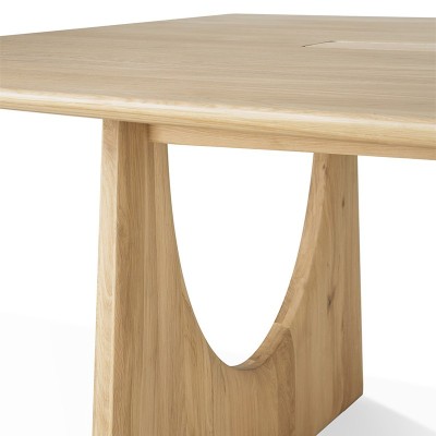 Tavolo da riunione geometrico, rovere naturale - Ethnicraft Tavolo da riunione geometrico, rovere naturale - Ethnicraft