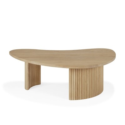 Ethnicraft Boomerang Tables Basses en Acajou Brun Foncé Ethnicraft Boomerang Tables Basses en Acajou Brun Foncé