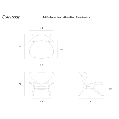 Poltrona Eye seduta imbottita - Ethnicraft Poltrona Eye seduta imbottita - Ethnicraft