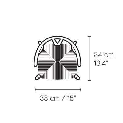Silla CH24 Children´s Wishbone Carl Hansen medidas asiento Silla CH24 Children´s Wishbone Carl Hansen medidas asiento