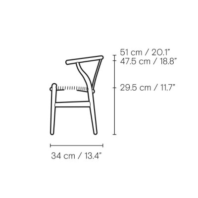Silla CH24 Children´s Wishbone Carl Hansen medidas Silla CH24 Children´s Wishbone Carl Hansen medidas