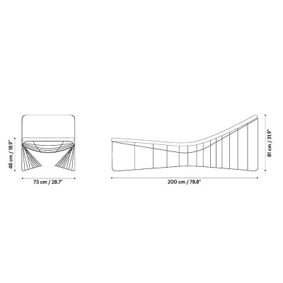 Isimar, Topos Sun Lounger by Zaha Hadid Architects Isimar, Topos Sun Lounger by Zaha Hadid Architects