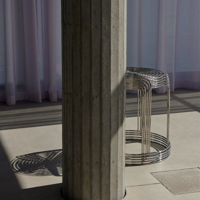 Sgabello in filo metallico VP11 &tradition Verner Panton Sgabello in filo metallico VP11 &tradition Verner Panton