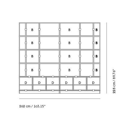Muuto, Estantería Stacked Storage System / Office - Configuration 1 Muuto, Estantería Stacked Storage System / Office - Configuration 1