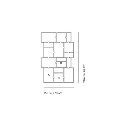 Muuto - Configuração da estante do sistema de armazenamento empilhado 2 Muuto - Configuração da estante do sistema de armazenamento empilhado 2