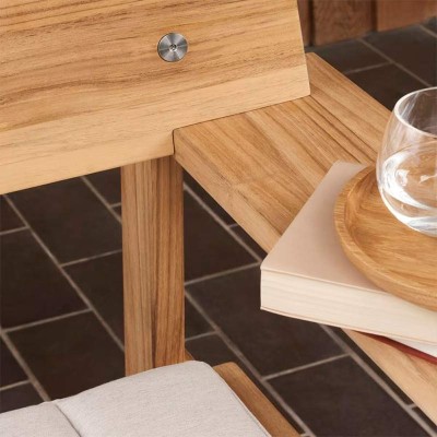 GL101 Timbur Banco de exterior Carl Hansen detalle brazo GL101 Timbur Banco de exterior Carl Hansen detalle brazo