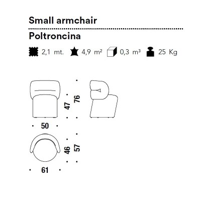 Poltrona Pequena Getlucky - Moroso Poltrona Pequena Getlucky - Moroso