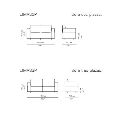 Sofá Lima de Perobell Sofá Lima de Perobell