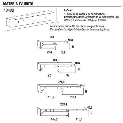Lago Materia 1040 Meubles TV Lago Materia 1040 Meubles TV