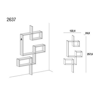LAGO, LagoLinea 2637 Shelving LAGO, LagoLinea 2637 Shelving