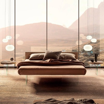 AIR 1521 bed with Wildwood headboard - LAGO AIR 1521 bed with Wildwood headboard - LAGO