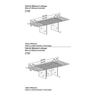 Mesa AIR extensible en madera Wildwood de LAGO Mesa AIR extensible en madera Wildwood de LAGO