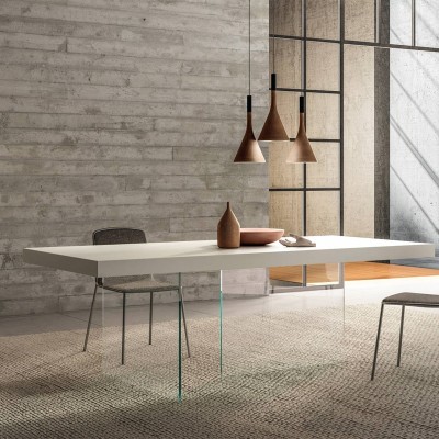 LAGO - Mesa AIR con tablero laminado