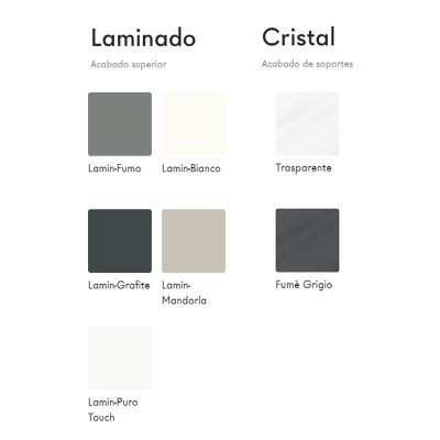 LAGO - Mesa AIR con tablero laminado