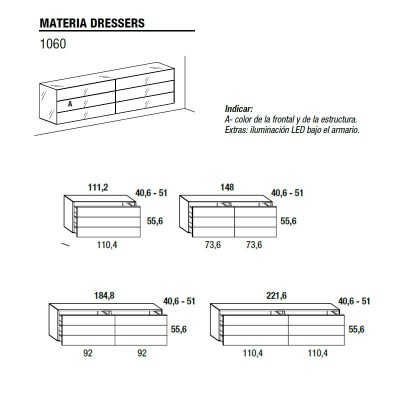 Materia 1060 Dresser by LAGO Materia 1060 Dresser by LAGO