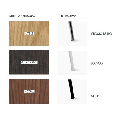 Taburetes Globus en madera - STUA