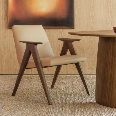 Stua Fauteuil en noyer Libera Stua Fauteuil en noyer Libera