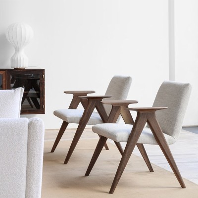 Stua Fauteuil en noyer Libera Stua Fauteuil en noyer Libera