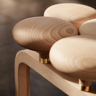 Fritz Hansen, Utzon Sgabello JU01 Fritz Hansen, Utzon Sgabello JU01
