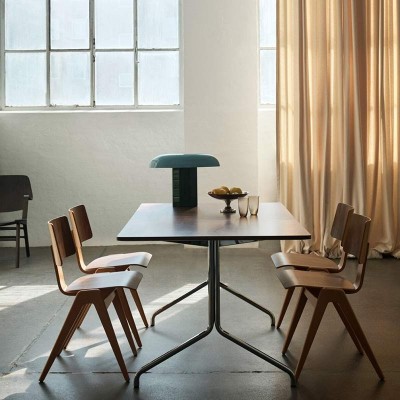 Silla Daystak RD1 haya y nogal &Tradition ambiente Silla Daystak RD1 haya y nogal &Tradition ambiente