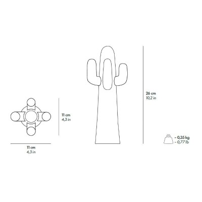Miniatura Nerocactus Guframini Gufram medidas Miniatura Nerocactus Guframini Gufram medidas