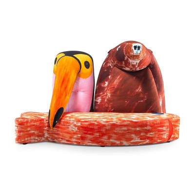 Gli Amici by Gaetano Pesce sofá Meritalia frente Gli Amici by Gaetano Pesce sofá Meritalia frente