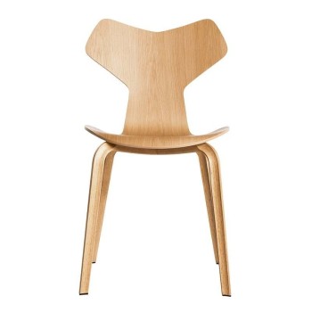 Fritz Hansen silla de madera Grand Prix