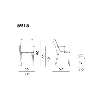 Silla H.H.H. de Kartell , diseñada por Philippe Starck