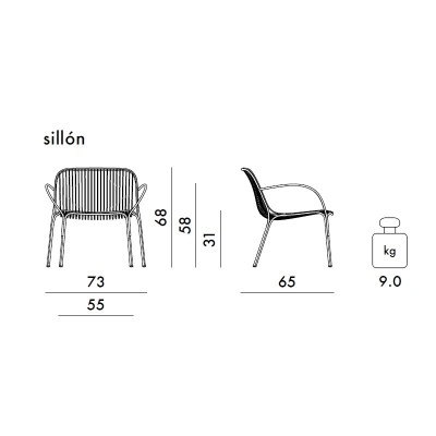 Fauteuil Hiray de Kartell Fauteuil Hiray de Kartell