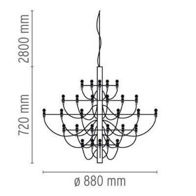 Plafonnier design 2097-30 Flos Plafonnier design 2097-30 Flos
