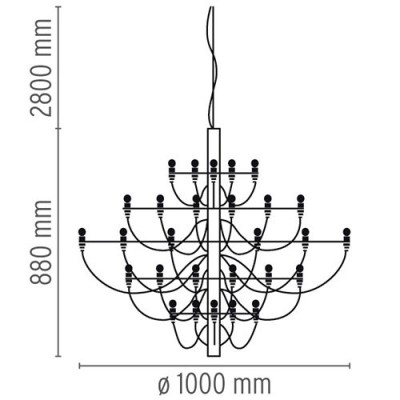 Design de lâmpada de suspensão 2097-50 Flos Design de lâmpada de suspensão 2097-50 Flos