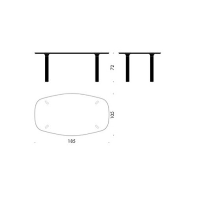 Table Analogique - Fritz Hansen Table Analogique - Fritz Hansen