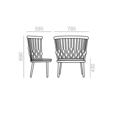 dimensiones butaca Nub bu1437 Andreu World dimensiones butaca Nub bu1437 Andreu World