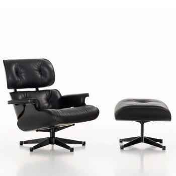 Lounge Chair y Ottoman negra - Vitra