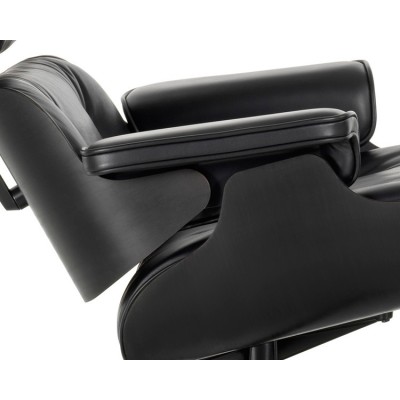 Poltrona e Otomano Preto - Vitra Poltrona e Otomano Preto - Vitra